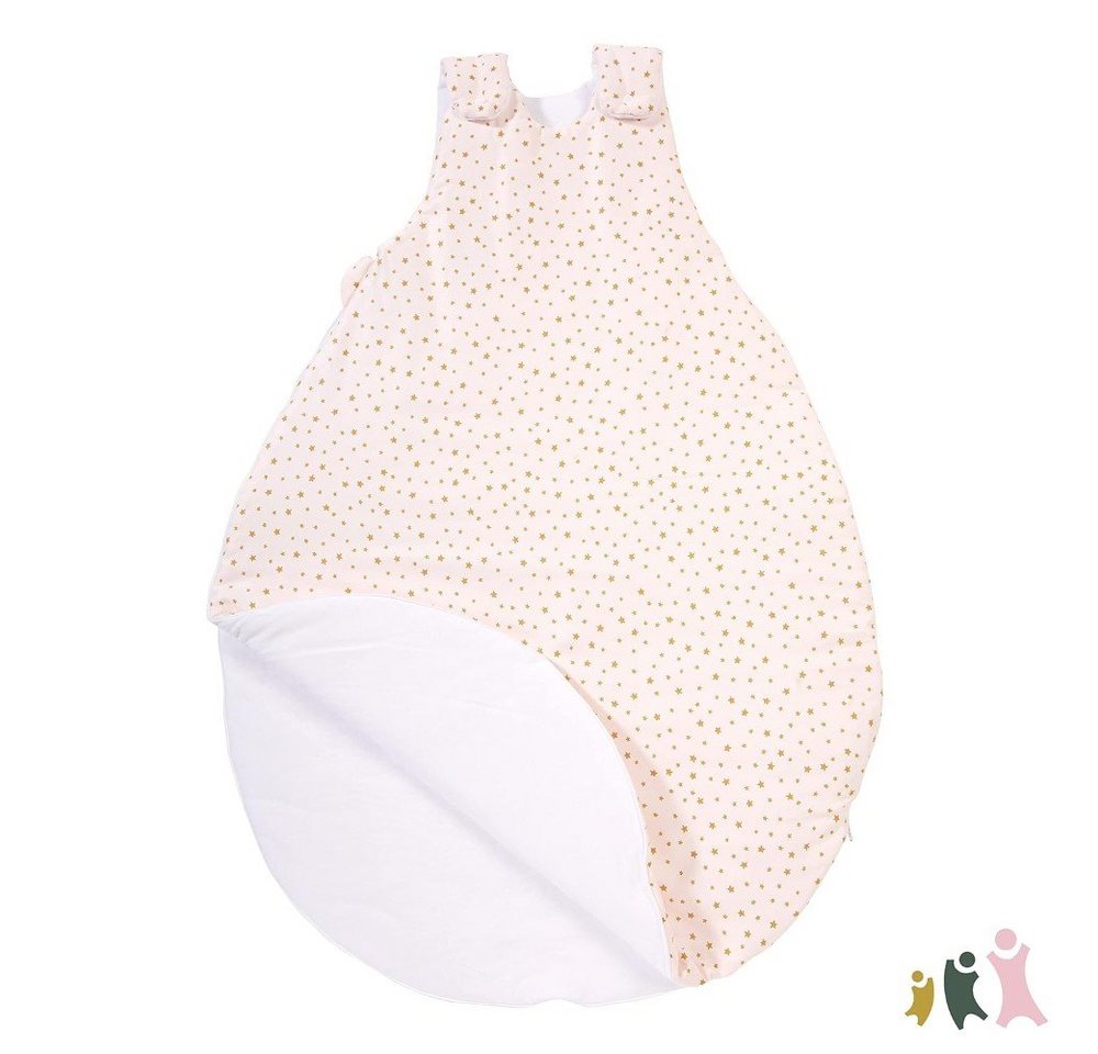 Geuther Babyschlafsack Geuther Babyschlafsack Starry Night Pink, Größenverstellbar. (1x Babyschlafsack Set, Babyschlafsack), Geuther 4123 Babyschlafsack: Bio-Baumwolle, Top-Qualität. von Geuther