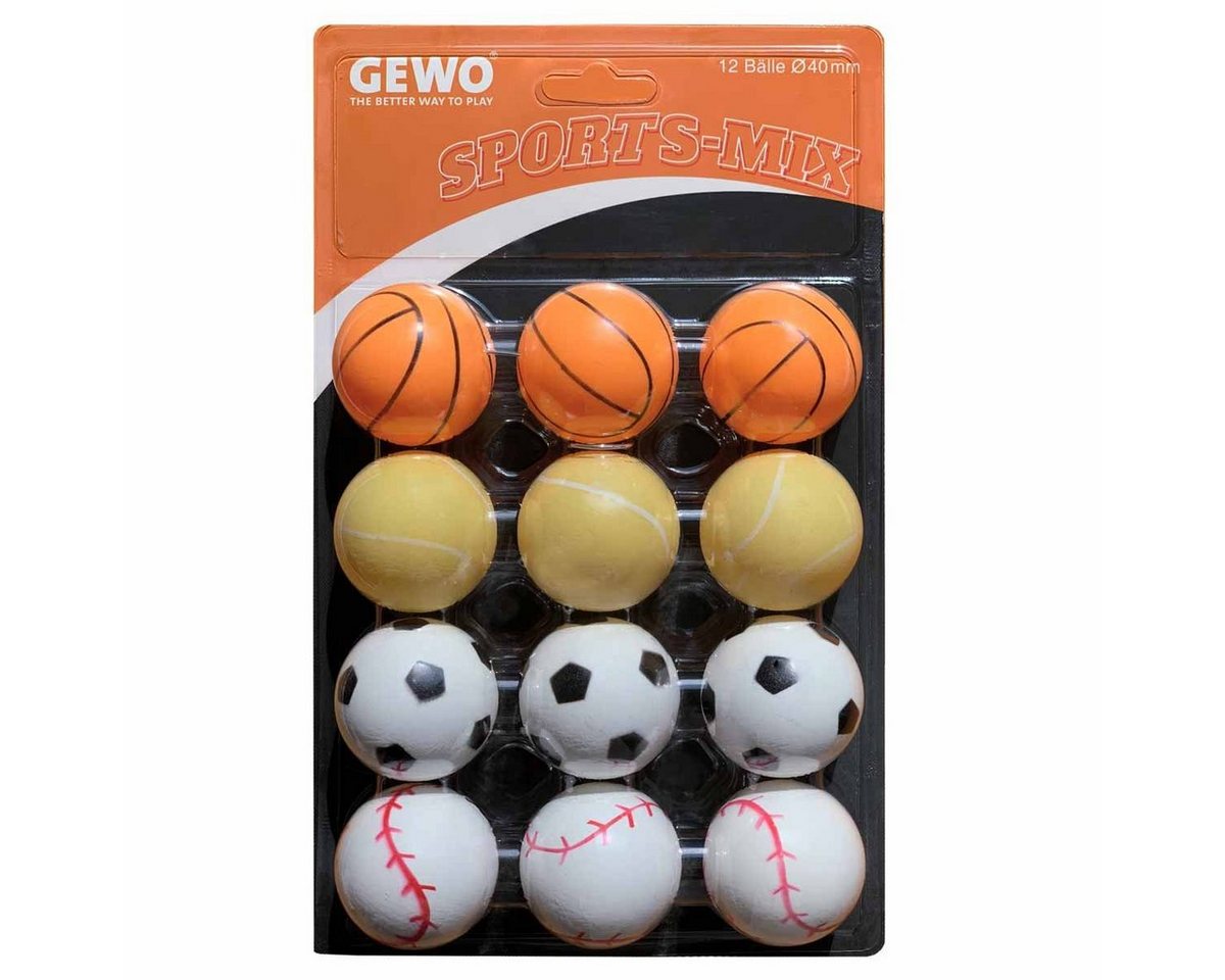 Gewo Tischtennisball GEWO Ball Sports-Mix 12er bunt von Gewo