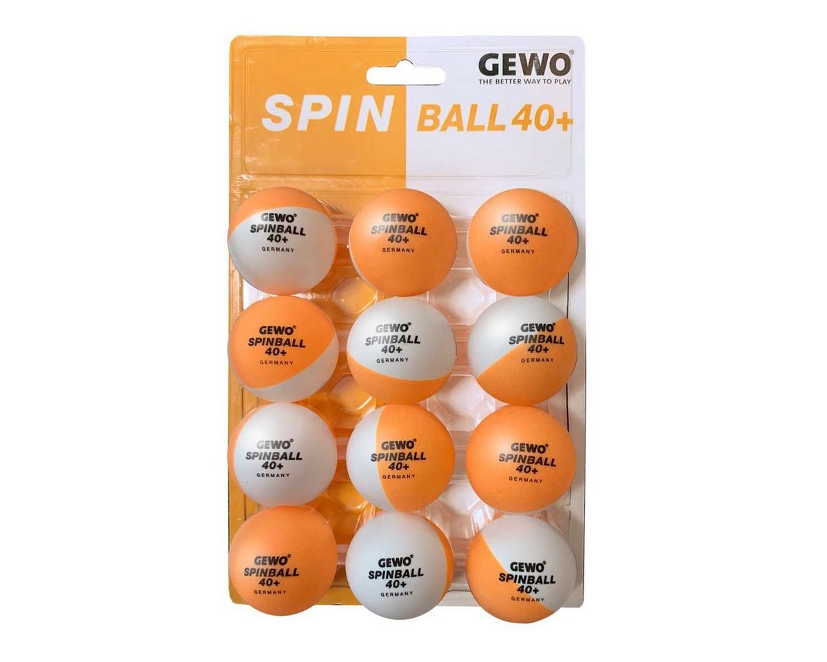 Gewo Tischtennisball GEWO Spinballs 40+ 12er von Gewo