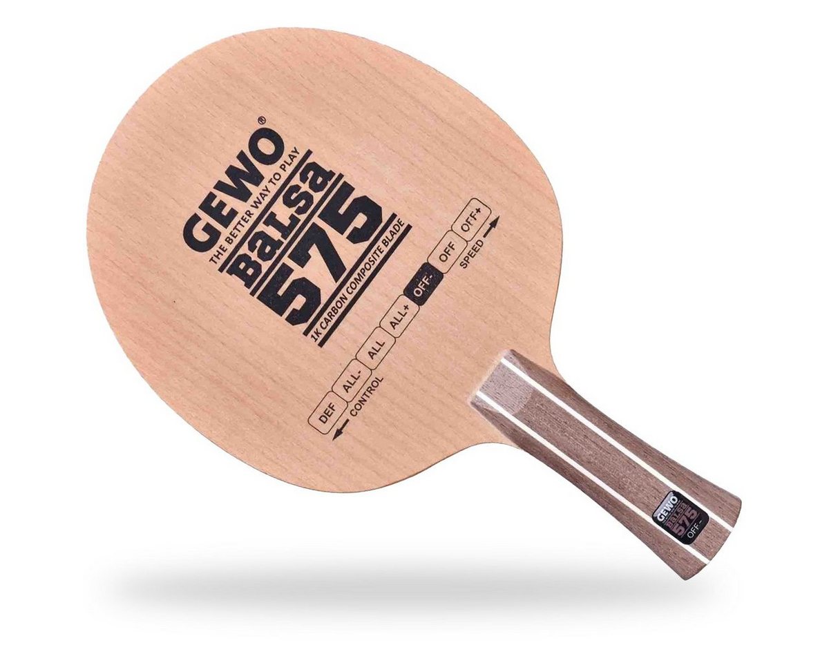 Gewo Tischtennisschläger Gewo Holz Balsa Carbon 575 von Gewo