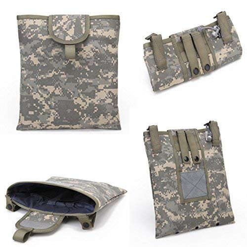 Gexgune 1000D Folding Tactical Dump Pouch - Faltbare Molle Magazine Mag Dump Pouch (ACU) von Gexgune