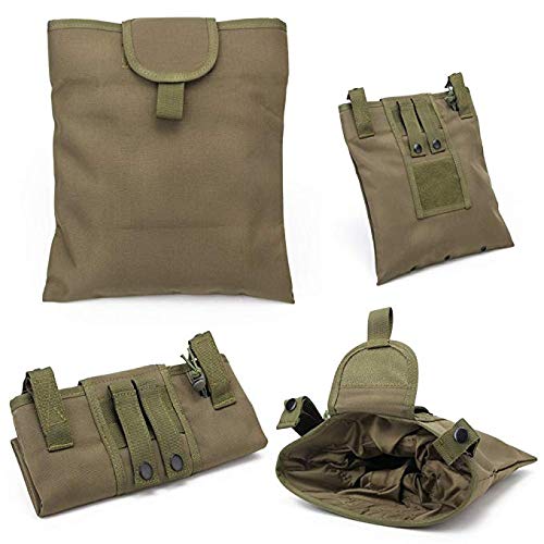 Gexgune 1000D Folding Tactical Dump Pouch - Faltbare Molle Magazine Mag Dump Pouch (Grün) von Gexgune