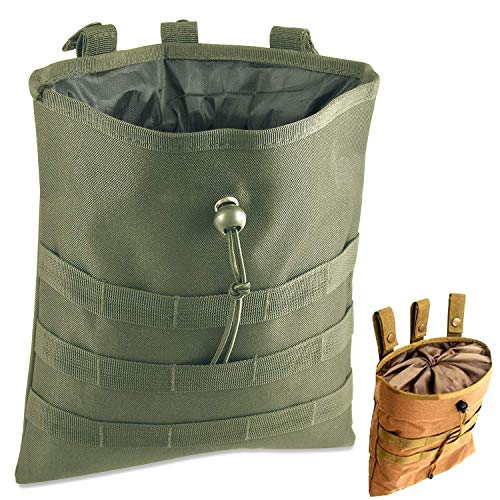 Gexgune Molle System Taktische Molle Dump Magazintasche Jagd Recovery Bag Drop Pouch Military Zubehör (Grün) von Gexgune