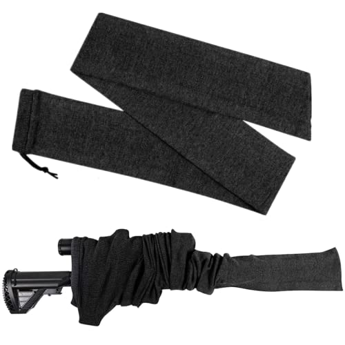 Gexgune Polyester Silikon Behandelt Knit Lange Pistole Socke Gewehr Protector Shotgun Hülle Aufbewahrungstasche 54" Länge (4 Farben Optional) von Gexgune