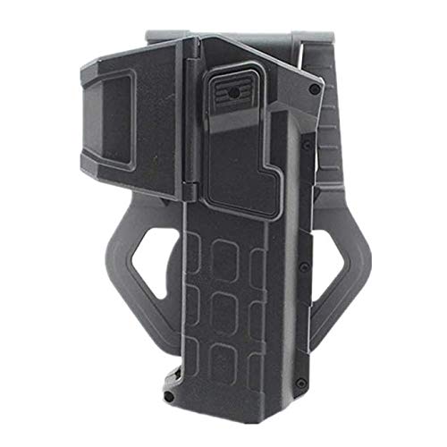 Gexgune Taktische bewegliche Pistole Holster mit Taschenlampe oder Laser montiert rechte Hand Taille Gürtel Pistole Holster für Colt 1911 von Gexgune