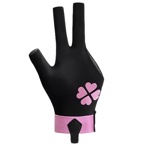 Ghjkldha Billardhandschuhe für Damen – Queue-Sporthandschuhe, Pool-Handschuhe, Drei-Finger-Handschuhe, rutschfest, rutschfest, rutschfest, Queue-Sporthandschuhe, verstellbar, atmungsaktiv, von Ghjkldha