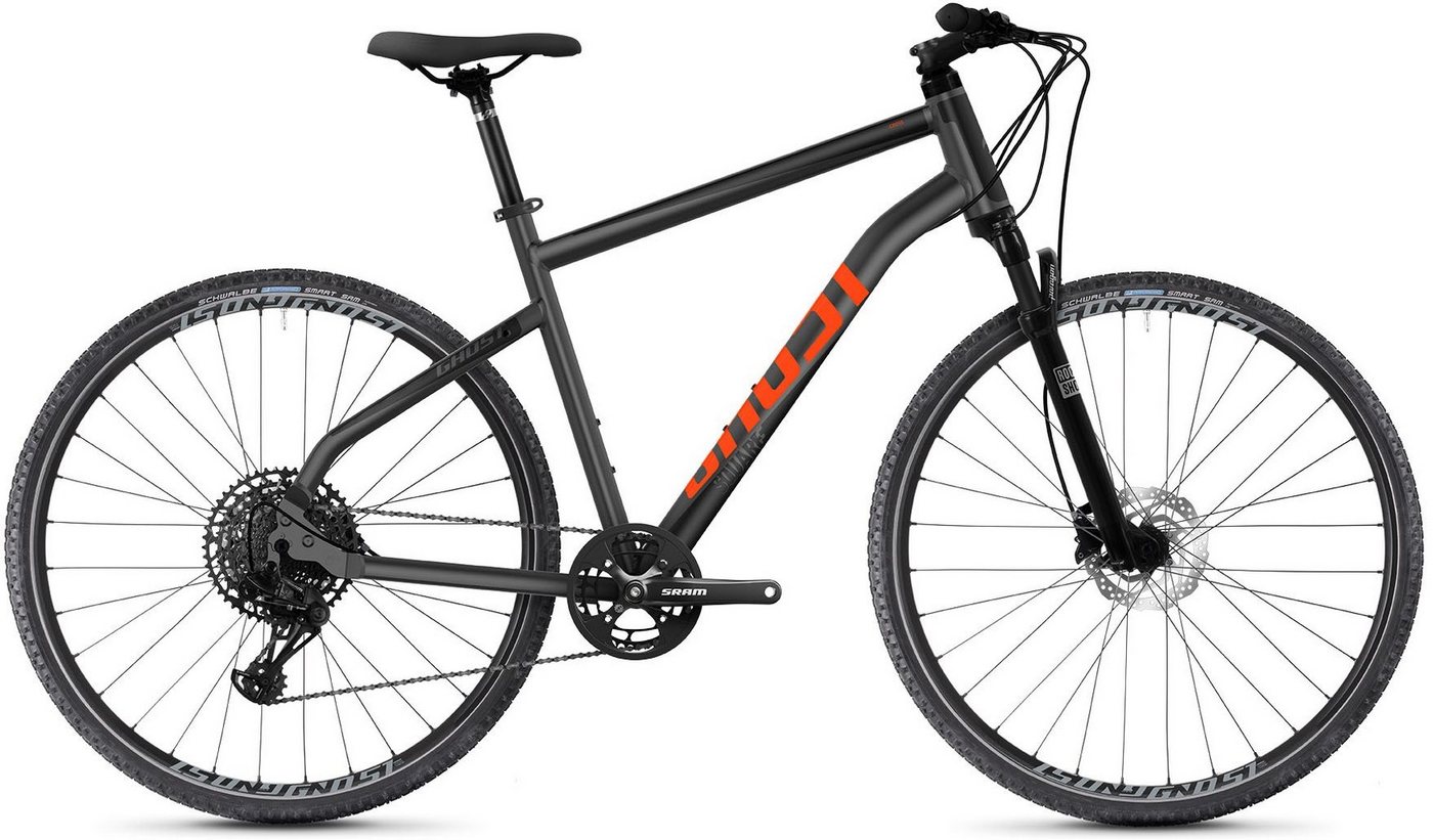 Ghost Fitnessbike Square Cross Essential AL U, 12 Gang SRAM SX Eagle Schaltwerk, Kettenschaltung, für Damen und Herren, Kettenschaltung von Ghost