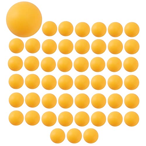 Ghulumn 50 Pack Premium Ping Pong BäLle Fort Geschrittener Tischball Leichte, Langlebige, Nahtlose BäLle Orange von Ghulumn