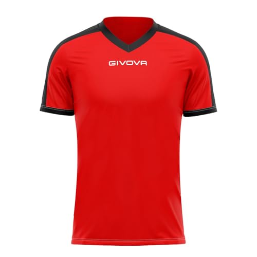 Givova Corpus 3 Elastisches Ärmel-Unterhemd M/L T-Shirt, Rot, XL von Givova