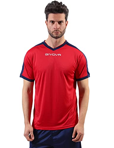 Gicova Corpus 3 Elastisches Ärmel-Unterhemd M/L T-Shirt, Rot, S von Givova