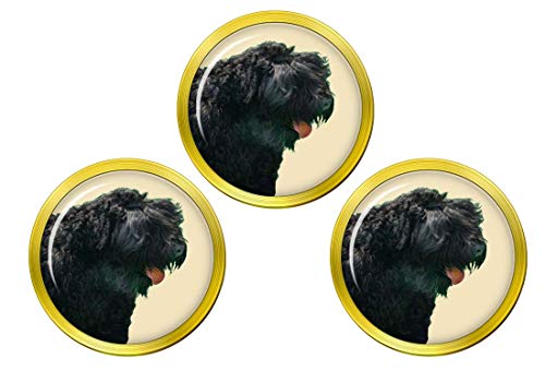 Giftshop UK Golfball-Marker, Russischer Terrier, Schwarz von Giftshop UK