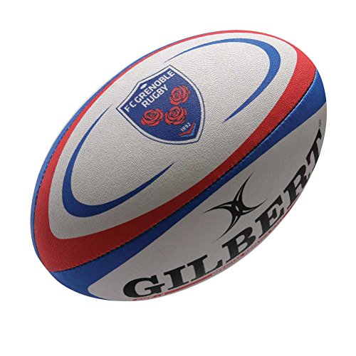 GILBERT Grenoble Kopie Mini Rugby Ball - Weiß, Mini von Gilbert