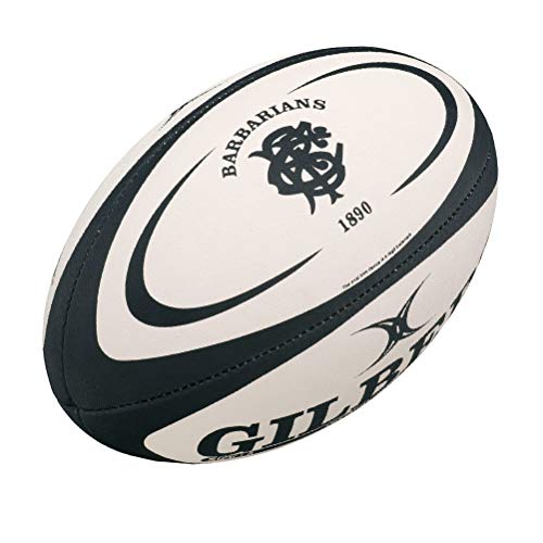 Gilbert Barbaren Kopie Rugby Ball - Weiß, Mini Größe 1 von Gilbert