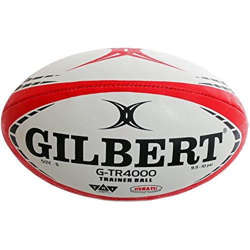 Gilbert G, TR4000, Rugby-Ball, Unisex, Erwachsene, Farbe: rot, 5 von Gilbert