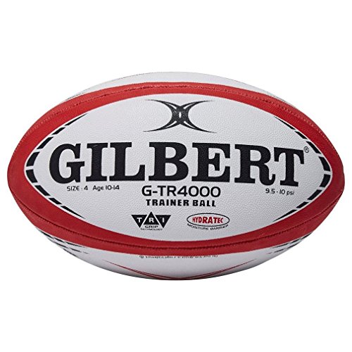 Gilbert G-TR4000 Trainer Rugbyball, Weiß, 4 von Gilbert