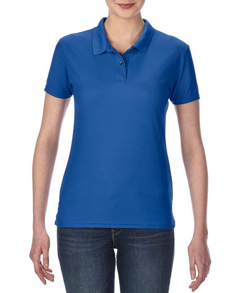 Gildan Trainingsshirt Gildan Damen Sport Polo Shirt Poloshirt Kurzarm Basic T-Shirt Basic von Gildan