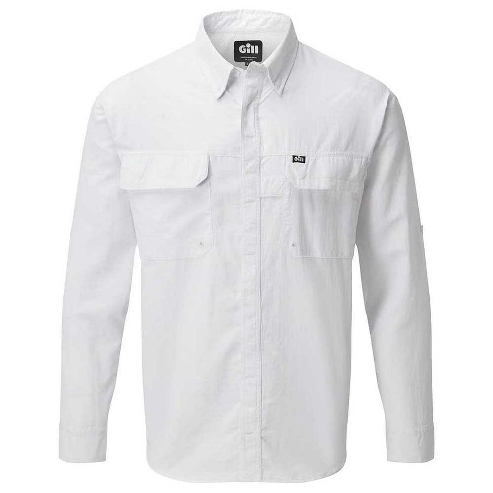 Gill Overton Long Sleeve Shirt Weiß S Mann von Gill