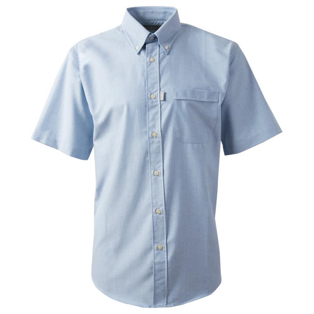Gill Oxford Short Sleeve Shirt Blau 2XL Mann von Gill