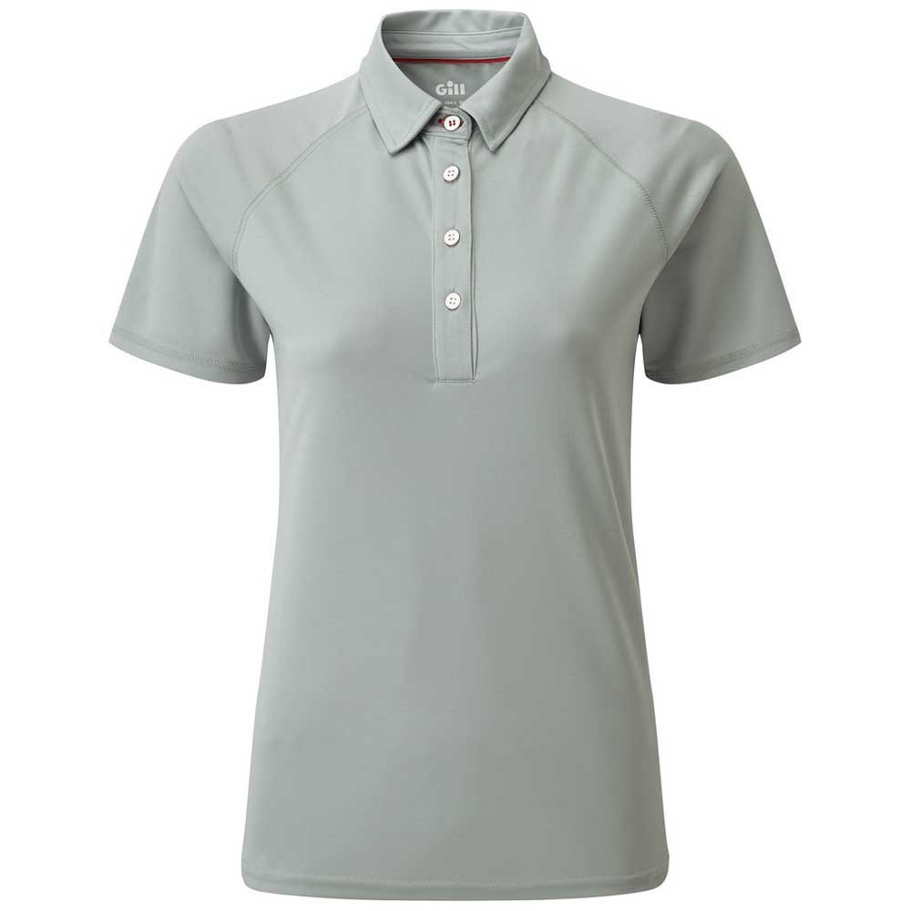 Gill Uv Tec Short Sleeve Polo Shirt Grau 36 Frau von Gill