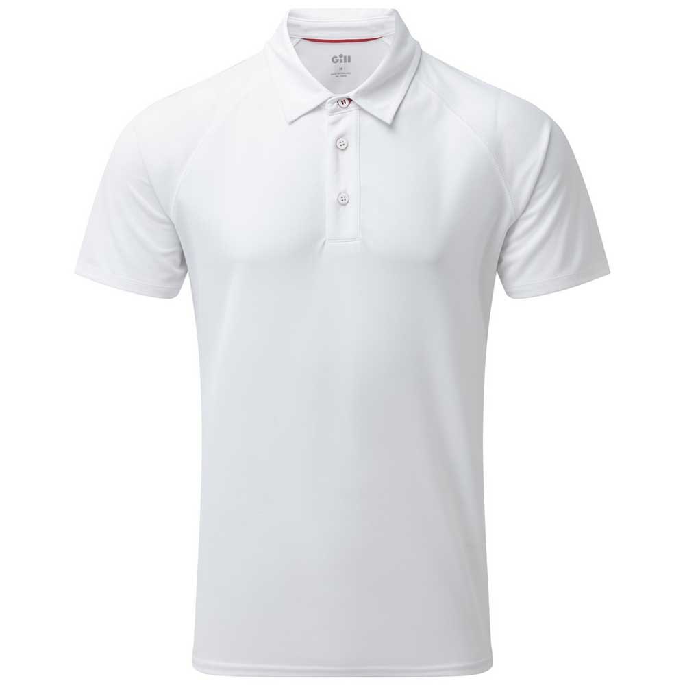 Gill Uv Tec Short Sleeve Polo Shirt Weiß XL Mann von Gill