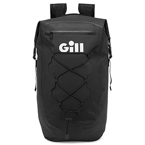 Gill Voyager Kit Pack Rucksack – wasserdicht und pannensicher für Wassersport, Fitnessstudio, Strand, Bootfahren, Reisen, Camping (schwarz, Einheitsgröße) von Gill