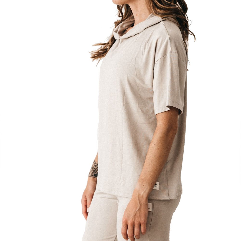 Ginadan Natural Short Sleeve Hoodie Grau XL Frau von Ginadan