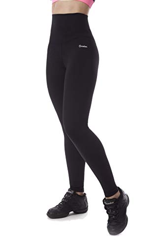 Ginadan Perfect Body, Leggings mit extra langem Bauch für Damen XS Schwarz von Ginadan