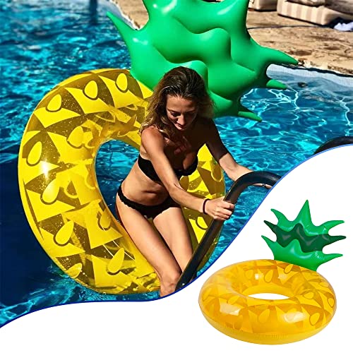 Ananas Schwimmring Erwachsene Riesiger Pool Schwimmreifen Luftmatratze Schwimmreifen Aufblasbar Schwimmring Wasser Strand Party Spielzeug Wasserspielzeug Pool Spielzeug von Ginkago