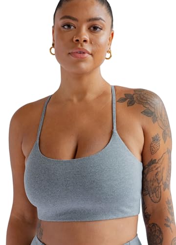 Girlfriend Collective Juliet Sports Bra, Medium-Low Impact Women’s Sports Bra, Strappy Back, Without Padding and Underwire, for Fitness, Yoga, Pilates, Wellness, Training, Sizes XXS-6XL von Girlfriend Collective