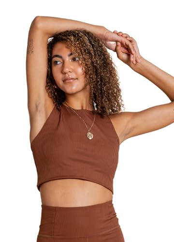 Girlfriend Collective Rib Dylan Sports Bra, Women’s Rib Sports Bra, Full Cover Wellness Bra, Without Underwire and Padding, for Yoga, Jogging, Pilates, Sizes XXS-6XL von Girlfriend Collective
