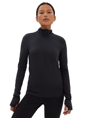 Girlfriend Collective Women’s Long Sleeve Half Zip Shirt for Yoga, Fitness, Sport, Breathable and Functional, Quick Dry, Sweat Wicking, Sizes XXS-6XL von Girlfriend Collective