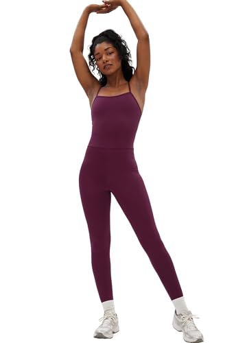 Girlfriend Collective Women's Sports Jumpsuit, Unitard Yoga Suit, Long leggings without sleeves, Stretchy and Elastic Sports Body von Girlfriend Collective