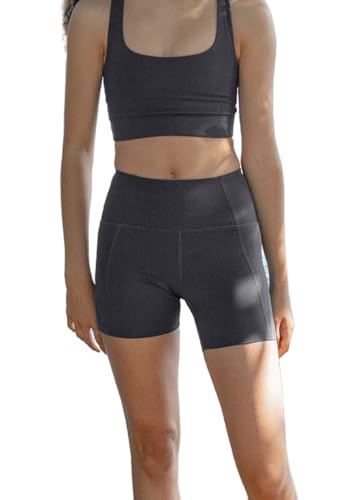 Girlfriend Collective Women’s Sports Shorts High-Rise, Running Shorts, Short Leggins, High-Waist Shorts for Running and Fitness, Gym and Cycling Shorts von Girlfriend Collective