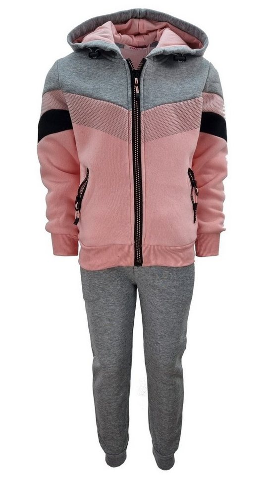 Girls Fashion Jogginganzug Sweatanzug, Freizeitset, gefüttert, Kapuzen Jacke + Jogginghose, MF82 von Girls Fashion