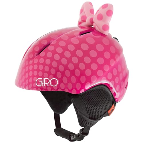 Giro Unisex – Erwachsene Launch Plus Skihelme, Pink Bow Polka Dots 22, S von Giro