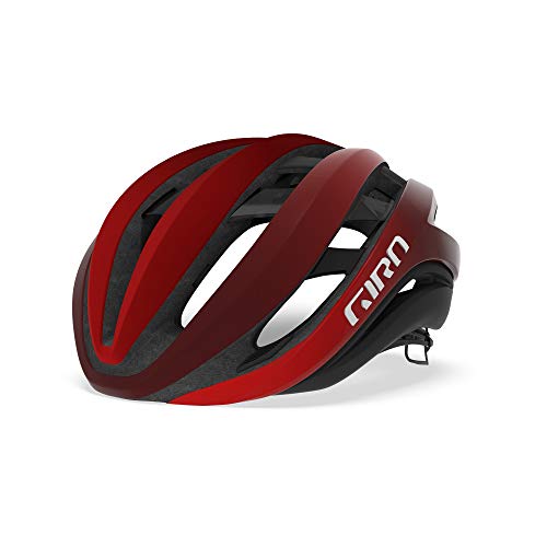 Giro Unisex – Erwachsene Aether MIPS Fahrradhelm Road, mat Bright red/Dark red/Black, Medium/55-59 cm von Giro