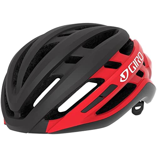 Giro Unisex – Erwachsene Agilis MIPS Fahrradhelm Road, Matte Black/Bright red, L (59-63cm) von Giro