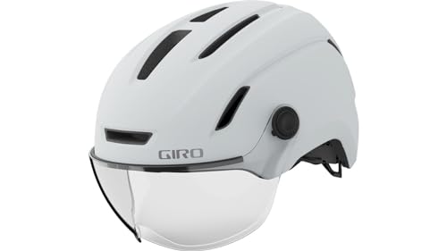 Giro Unisex – Erwachsene Evoke LED MIPS Helme, Matte Chalk, S von Giro