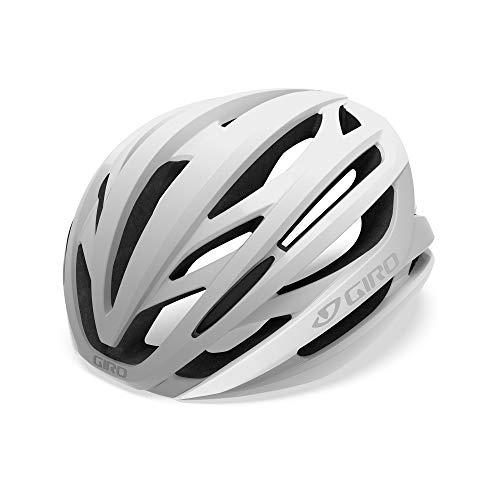 Giro Unisex – Erwachsene Syntax Fahrradhelm Road, Matte White/Silver, L | 59-63cm von Giro