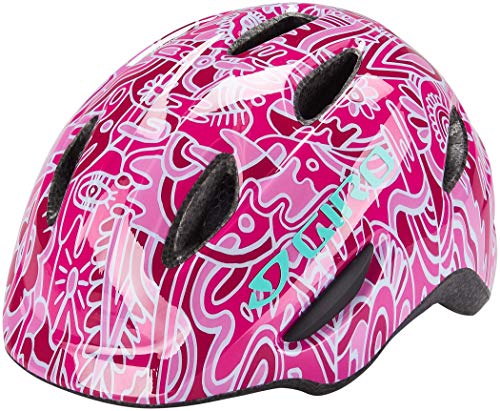 Giro Unisex Jugend Scamp Fahrradhelm Youth, pink Flower Land, XS (45-49cm) von Giro