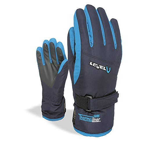 Giro Unisex Kinder Level Handschuhe, Blue, III von Giro