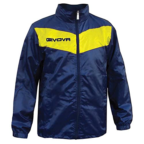 GIVOVA Unisex Coupe-vent sportif Jacke, Bleu/Jaune, von Givova