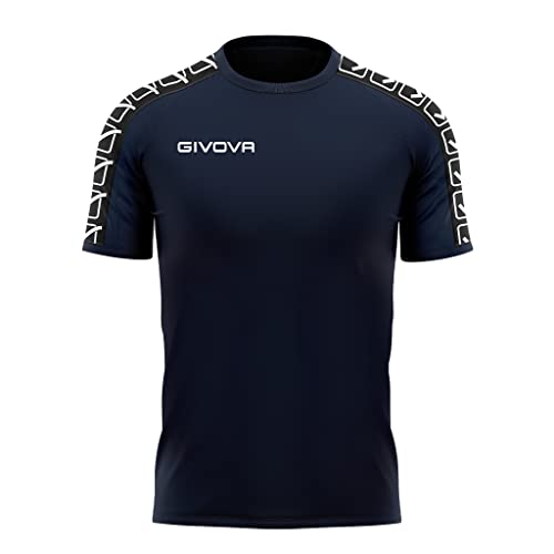 GIVOVA Unisex T-Shirt Cotton Band t Shirt Damen, Bleu, von Givova