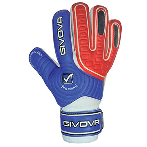 Givova, handschuh diamond, rot/hellblau, 11 von Givova