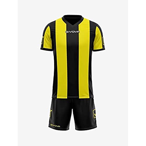 Givova, kit catalano mc, gelb/schwarz, XL von Givova