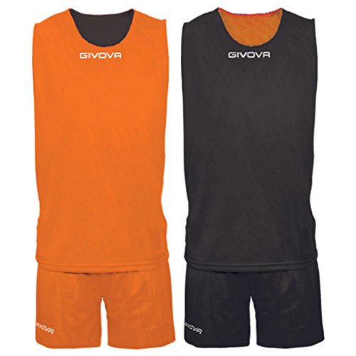 Givova, kit double, orange/schwarz, 5XL von Givova