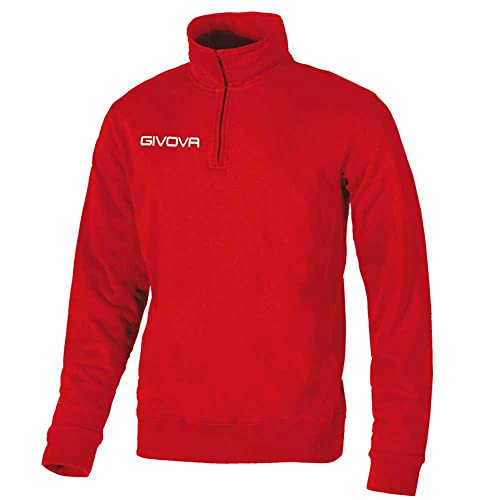 Givova, technische hemd (half zip), rot, 3XL von Givova