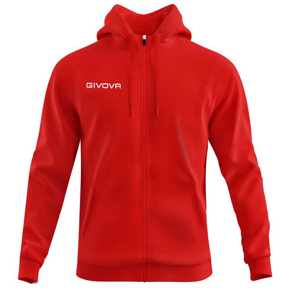 Givova 500 Full Zip Sweatshirt Rot 10-12 Years Junge von Givova