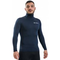 Givova Baselayer Corpus 3 Funktionsshirt mit Kragen navy von Givova