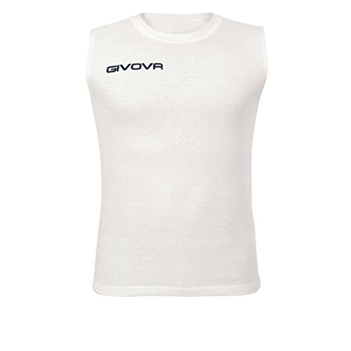 Givova Herren Canotta Intima ärmelloses T-Shirt, weiß, S von Givova